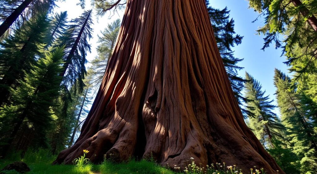 Sequoia gigante na natureza