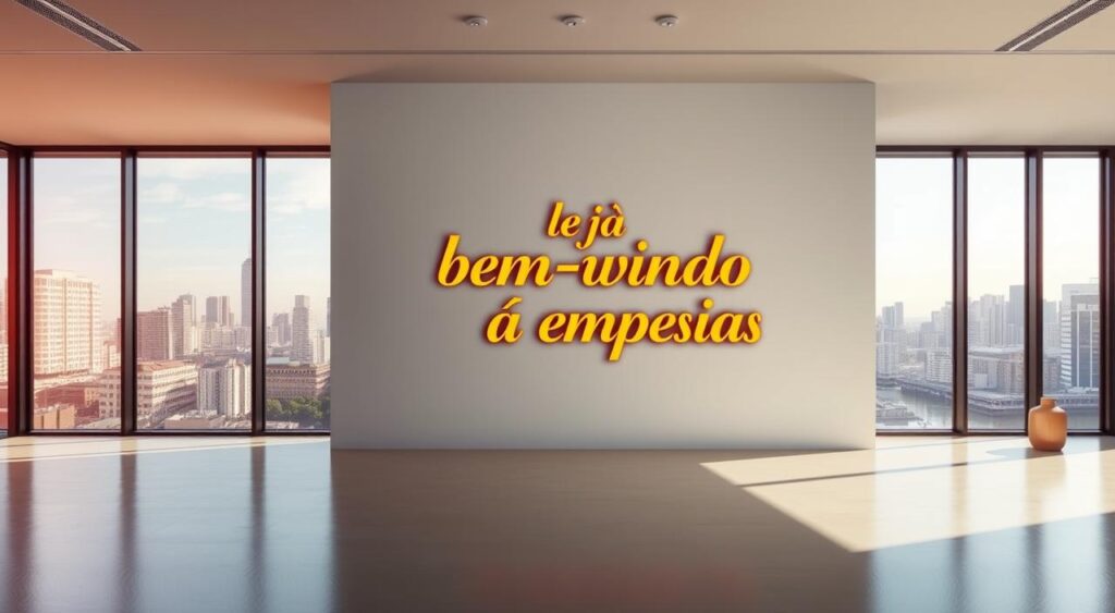 mensagem de seja bem-vindo à empresa